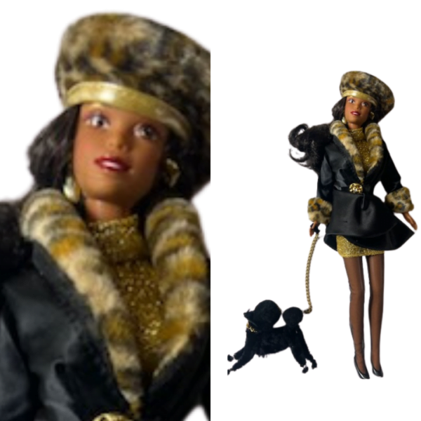 1995 Barbie Spiegel Doll Shopping Chic AA Limited Edition: A rare collectible capturing '90s glamour and diversity by Mattel. Model Number 15801.