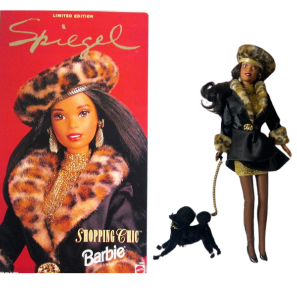 1995 Barbie Spiegel Doll Shopping Chic AA Limited Edition by Mattel #15801 - A collectible treasure celebrating '90s glamour and diversity.