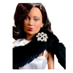 Friday Foster Fashion Doll - A captivating collectible with brown eyes, dark hair, and vintage Hollywood glamour, by Robert Tonner from the 2008 Fall Collection.