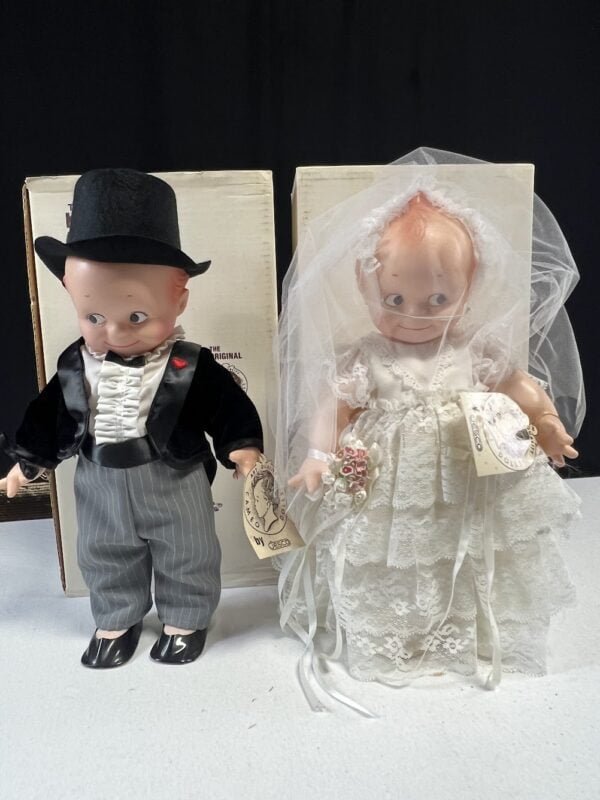 Kewpie Bride and Groom